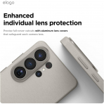 elago Samsung Galaxy S26 Ultra Manyetik Deri K�l�f-Light Grey