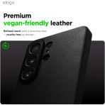 elago Samsung Galaxy S26 Ultra Manyetik Deri K�l�f-Black