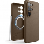 elago Samsung Galaxy S26 Ultra Manyetik Deri K�l�f-Taupe