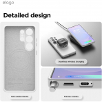 elago Samsung Galaxy S26 Ultra Magnetic Silicone K�l�f-White