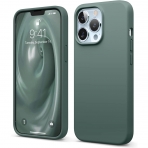 elago iPhone 13 Pro Silikon Klf-Midnight Green