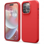 elago iPhone 14 Pro Silikon Klf-Red