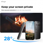 elago iPhone 17/17 Pro Privacy Ekran Koruyucu(2 Adet)