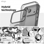 elago iPhone 18 Pro Manyetik Hibrit �effaf K�l�f-Black