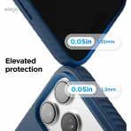 elago iPhone 18 Pro Max Manyetik Kenarl� Silikon K�l�f-Jean Indigo