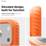 elago iPhone 18 Pro Max Manyetik Kenarl� Silikon K�l�f-Orange