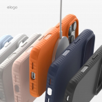 elago iPhone 18 Pro Max Manyetik Kenarl� Silikon K�l�f-Orange