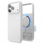 elago iPhone 18 Pro Max Manyetik Kenarl� Silikon K�l�f-White