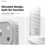 elago iPhone 18 Pro Max Manyetik Kenarl� Silikon K�l�f-White