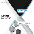 elago iPhone 18 Pro Max Manyetik Kenarl� Silikon K�l�f-White