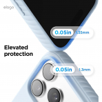 elago iPhone 18 Pro Max Manyetik Kenarl� Silikon K�l�f-Light Blue