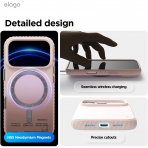elago iPhone 18 Pro Max Manyetik Kenarl� Silikon K�l�f-Lovely Pink