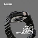 elkson Quattro Pro Apple Watch Ultra 2. Nesil Klf -Black