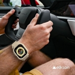 elkson Quattro Pro Apple Watch Ultra 2. Nesil Klf -Desert Sand