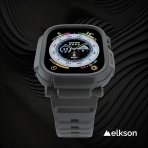 elkson Quattro Pro Apple Watch Ultra 2. Nesil Klf -Grey