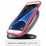 i-Blason Samsung Galaxy S7 Edge Halo Serisi effaf Klf-Pink