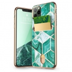 i-Blason Apple iPhone 11 Pro Cosmo Serisi Czdan Klf-Green