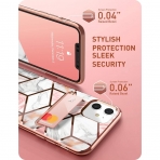 i-Blason Apple iPhone 12 Mini Cosmo Serisi Czdan Klf-Marble