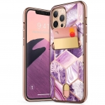 i-Blason Apple iPhone 12 Pro Max Cosmo Serisi Czdan Klf- Ameth