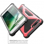 i-Blason Apple iPhone 8 Plus Kickstand Kemer Klipsli Klf-Red
