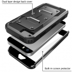 i-Blason Apple iPhone SE/5S/5 Armorbox Holster Bumper Klf-Black