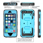 i-Blason Apple iPhone SE/5S/5 Armorbox Holster Bumper Klf-Blue