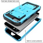 i-Blason Apple iPhone SE/5S/5 Armorbox Holster Bumper Klf-Blue