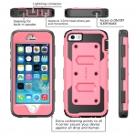 i-Blason Apple iPhone SE/5S/5 Armorbox Holster Bumper Klf-Pink