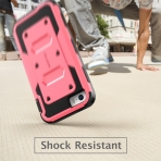 i-Blason Apple iPhone SE/5S/5 Armorbox Holster Bumper Klf-Pink