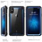 i-Blason Apple iPhone X Ares Bumper Klf-Blue