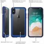 i-Blason Apple iPhone X Halo Serisi Klf-Navy  