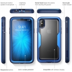 i-Blason Apple iPhone XS / X Magma Serisi Bumper Klf-Metallic Blue