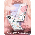 i-Blason Cosmo Serisi Samsung Galaxy S23 Ultra Klf-Flower Paint