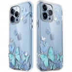 i-Blason Cosmo Serisi iPhone 13 Pro Klf-Blue Butterfly