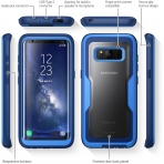 i-Blason Galaxy S8 Armorbox Full Body Bumper Klf-Blue