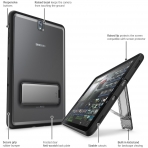 i-Blason Galaxy Tab S3 Halo Serisi Klf (9.7 in)-Black
