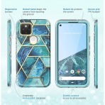 i-Blason Google Pixel 5 Cosmo Serisi Klf-Ocean