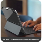 i-Blason iPad Pro Halo Serisi Kalem Blmeli Klf (11 in)-Black