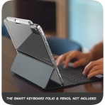 i-Blason iPad Pro Halo Serisi Kalem Blmeli Klf (12.9 in)-Clear