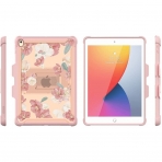 i-Blason Halo Serisi Apple iPad Kalem Blmeli Klf (10.2 in)-Windflower/Peach