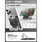 i-Blason Manyetik Czdan Telefon Stand -Silver 
