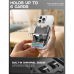 i-Blason Manyetik Czdan Telefon Stand -Silver 