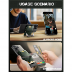 i-Blason Manyetik Czdan Telefon Stand -Green