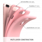 i-Blason iPhone 7 Plus Silikon Esnek Klf-Pink