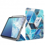 i-Blason iPad Pro Cosmo Serisi Standl Klf (12.9 in)(2018)-Blue