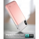 i-Blason iPhone X Bataryal Klf (3200 mAh)-Rose Gold