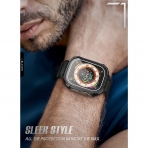 i-blason Armorbox Serisi Apple Watch Ultra Bumper Klf (2 Adet)(Siyah)