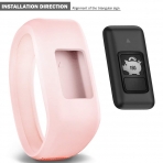 iBREK Garmin Vivofit JR Silikon Kay (Small)-Phosphorescent Pink