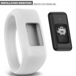 iBREK Garmin Vivofit JR Silikon Kay (Large)-White