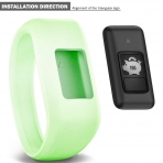 iBREK Garmin Vivofit JR Silikon Kay (Large)-Phosphorescent Green